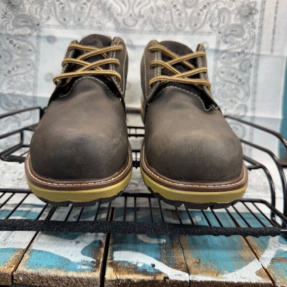 TIMBERLAND PRO A3116 Women's Brown Steel Toe Leather Shoes Size 7 Worn 1X - Picture 4 of 11